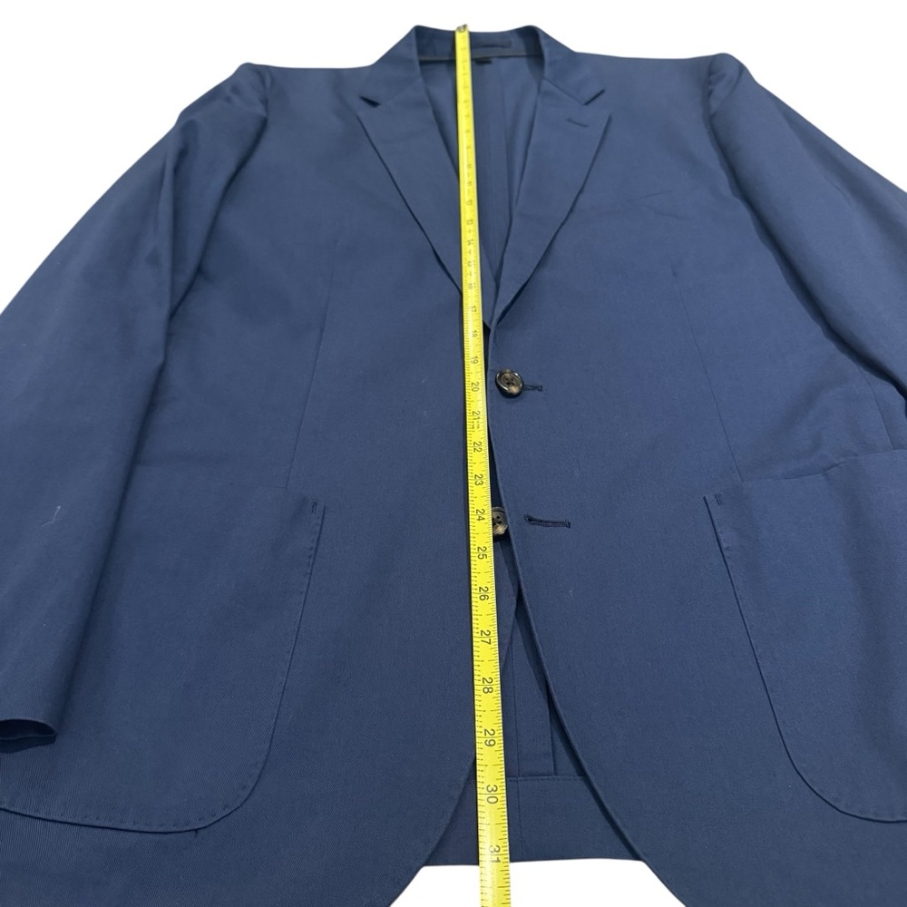 J. Crew Mens Blazer 42R Jacket Ludlow Cotton Navy Blue Dual Vent - Picture 4 of 7